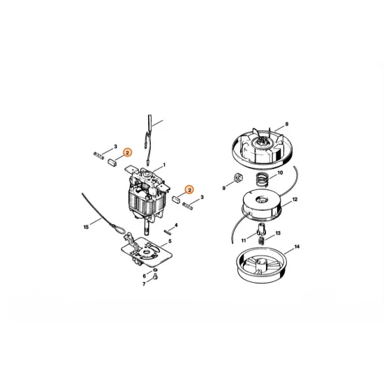 STIHL  Zestaw szczotki węglowej 4802 007 1000